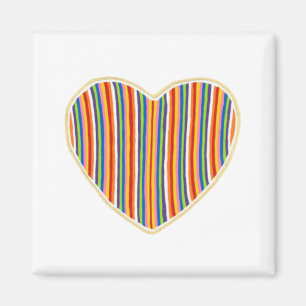 Imã Magnet de Stripes Cardíacas