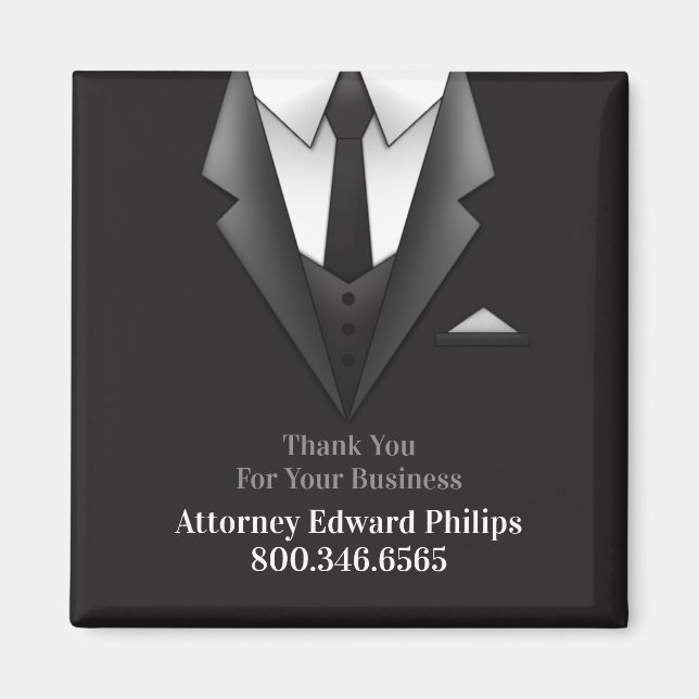 Imã Magnet de Suit do Empresário (Frente)