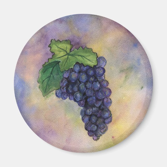 Imã Magnet De Uvas De Vinho Pinot Noir (Frente)