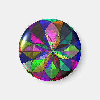 Imã Magnet De Vidro (Design Geométrico)