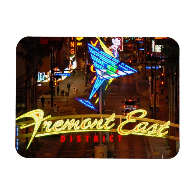 Ímã Magnet De Vidro Neon Martini Las Vegas (Horizontal)