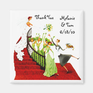 Imã Magnet - Deco Weding Gift Keepsaids Bridesmaids TY