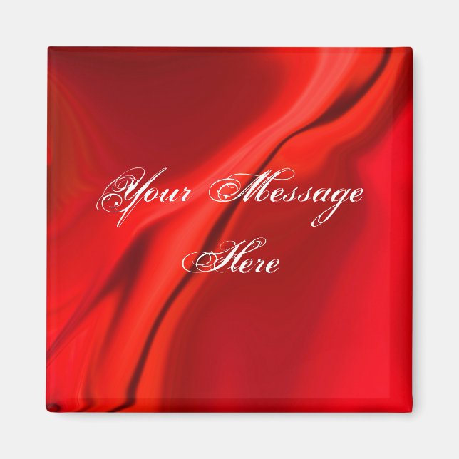 Imã Magnet Design Vermelho Suave (Frente)