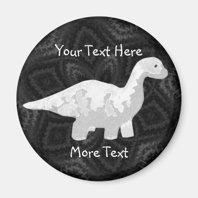Imã Magnet Dino Branco (Frente)