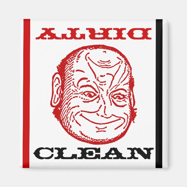 Imã Magnet Dishwasher Butler Limpo Disco óptico sujo (Frente)