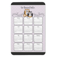 Magnet do Calendário 2012 do Modern Owls