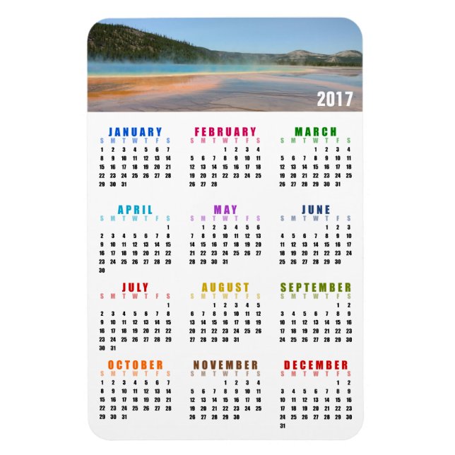 Ímã Magnet do Calendário Grand Prismatic Primavera 201 (Vertical)