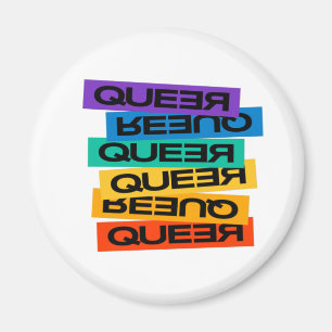 Imã Magnet Do Carro. LGBT+Orgulho. Queer. Botao