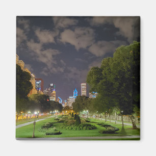 Imã Magnet do Chicago Night Sky