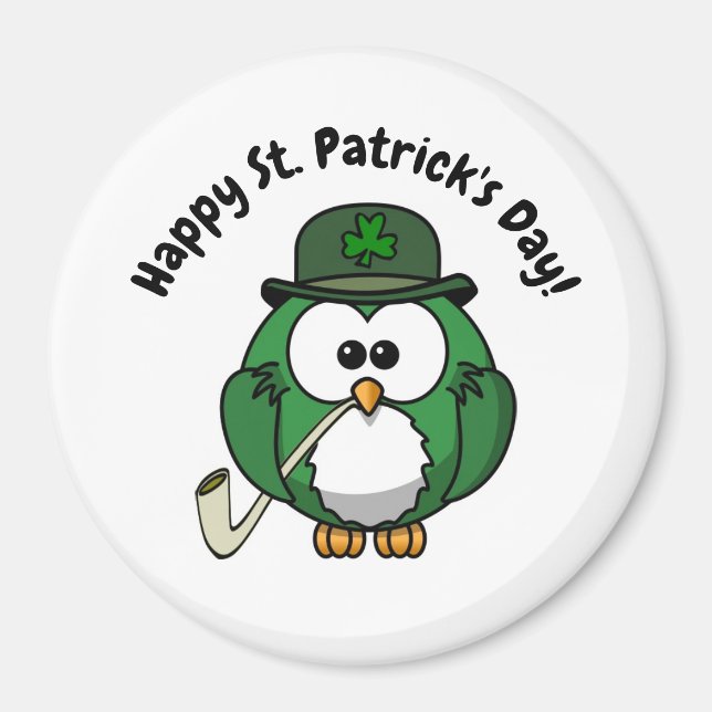 Imã Magnet do Círculo de Coruja Irlandês (Frente)