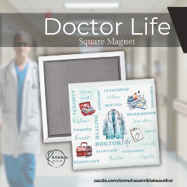 Imã Magnet do Doctor Life Square