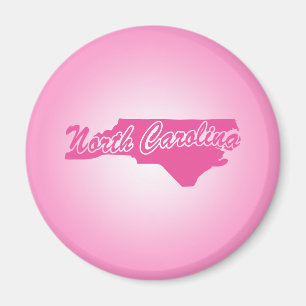 Imã Magnet do estado rosa da Carolina do Norte