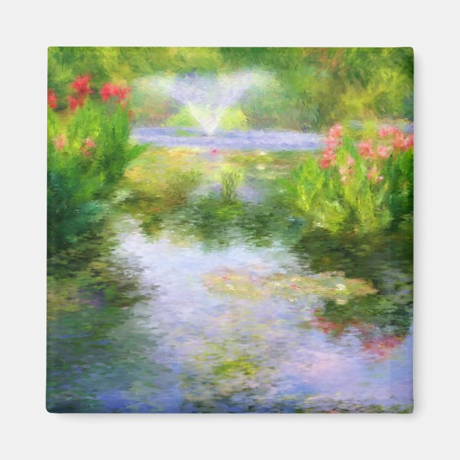 Imã Magnet do Jardim da Água de Monet (Frente)