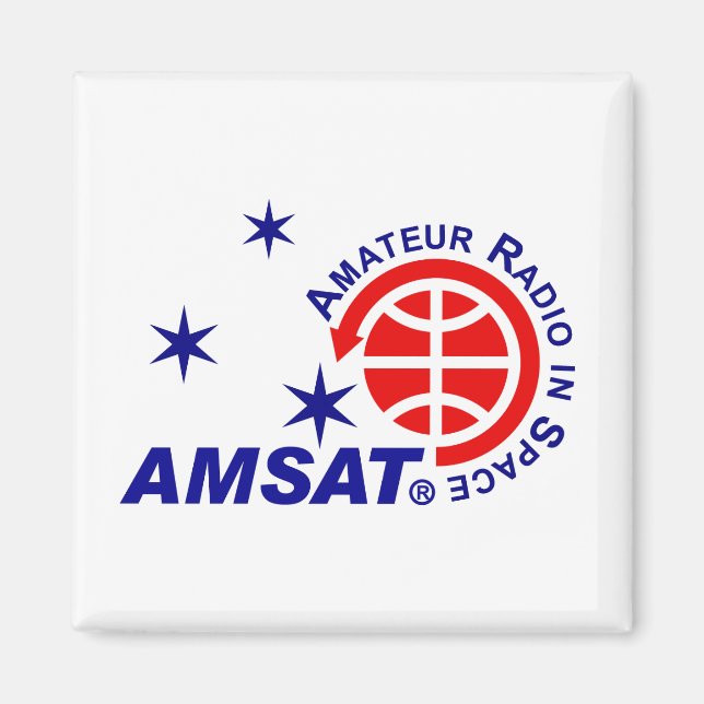 Imã Magnet do logotipo AMSAT (Frente)