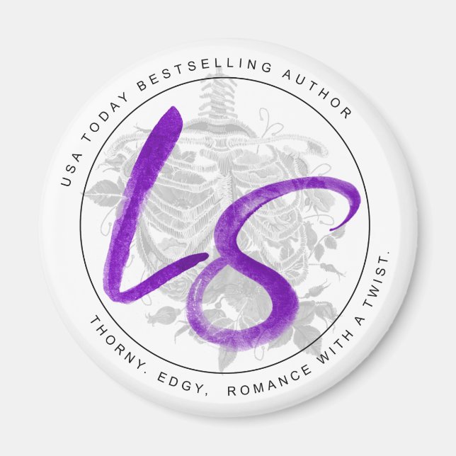 Imã Magnet do logotipo Lucy Smoke (Frente)