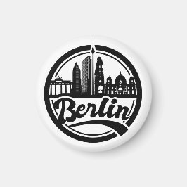 Imã Magnet do Logotipo Vintage da cidade de Berlim