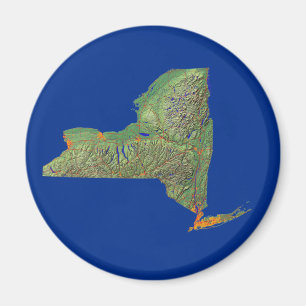 Imã Magnet do Mapa de Nova Iorque