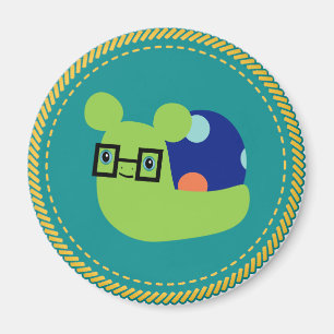 Imã Magnet do mascote de caracol IGGPPCamp