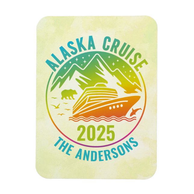 Ímã Magnet do navio de cruzeiro do Alaska (Vertical)