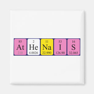 Imã Magnet do nome da mesa periódica Athénaïs