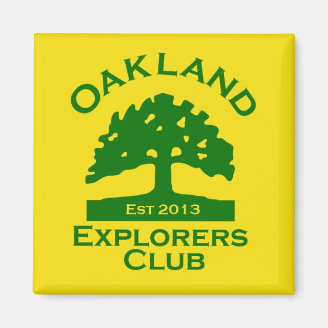 Imã Magnet do Oakland Explorers Club (Frente)