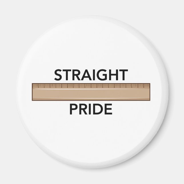 Imã Magnet do Orgulho de hetero (Frente)