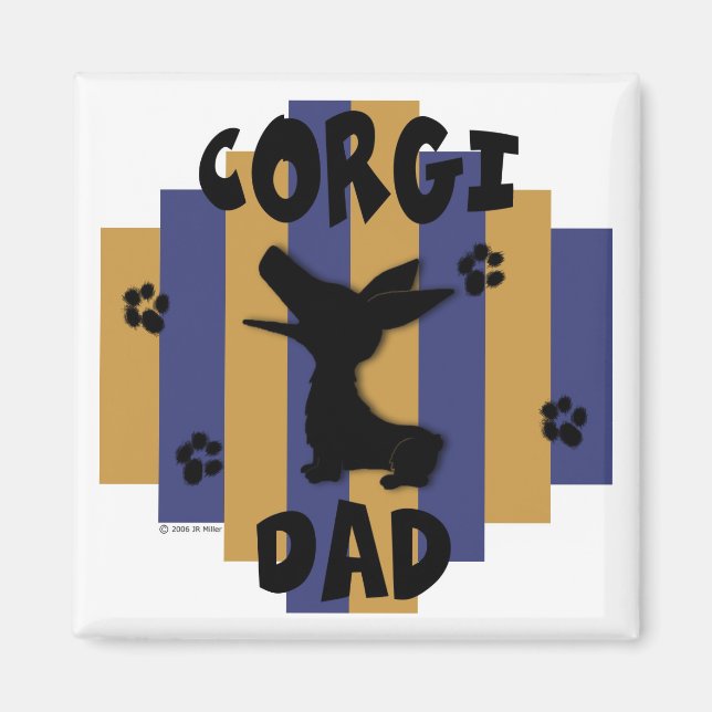 Imã Magnet do Pai Corgi (Frente)