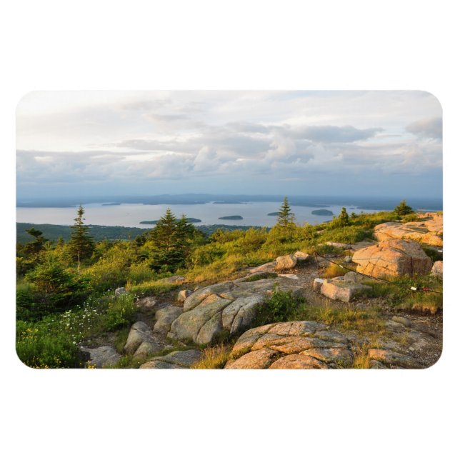 Ímã Magnet do Parque Nacional Acadia de cadillac Monta (Horizontal)