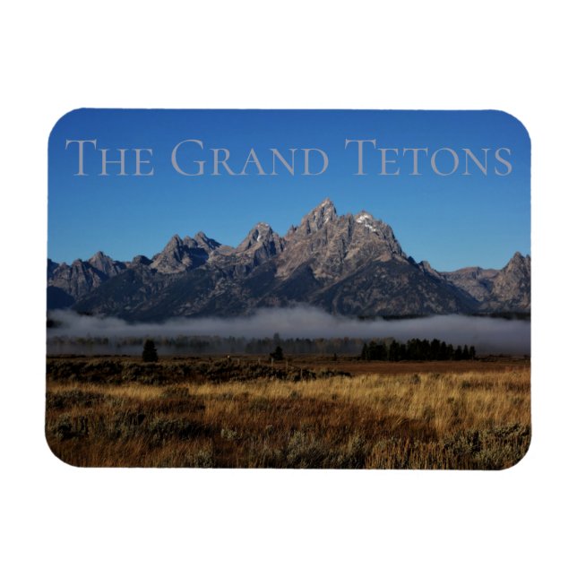 Ímã Magnet do Parque Nacional Grand Teton (Horizontal)