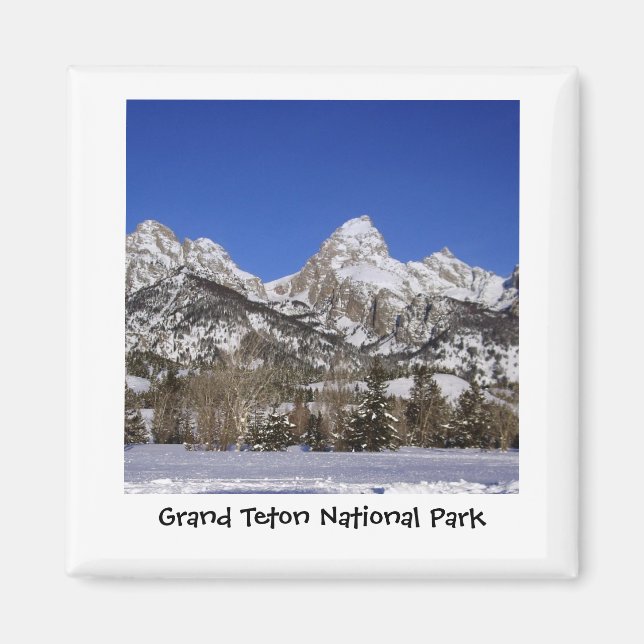 Imã Magnet do Parque Nacional Grand Teton (Frente)