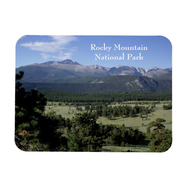 Ímã Magnet do Parque Nacional Rocky Mountain (Horizontal)