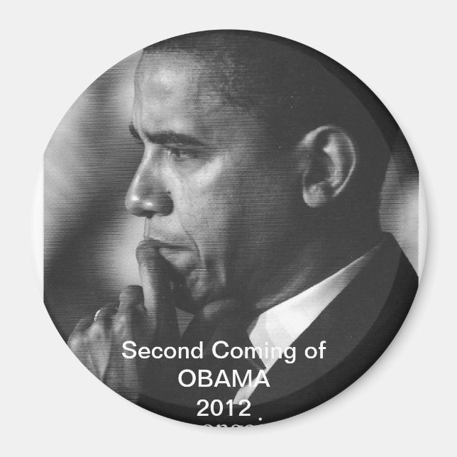 Imã Magnet do Presidente Barack Obama, "Second Breing" (Frente)