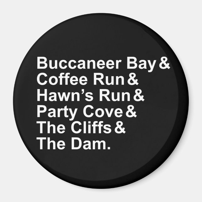 Imã Magnet do Raystown Lake Hangouts (Frente)