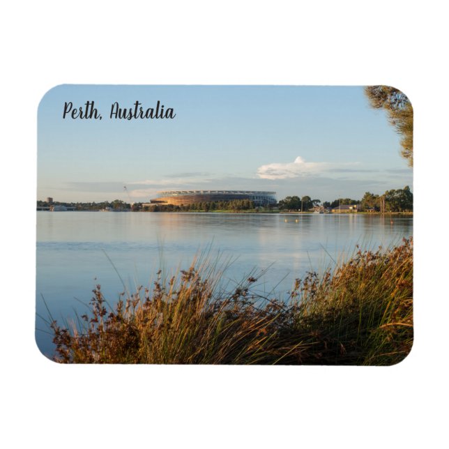 Ímã Magnet do rio Swan do Estádio Perth (Horizontal)