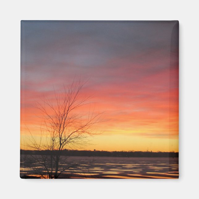 Imã Magnet do Sunset Lake Ice (Frente)