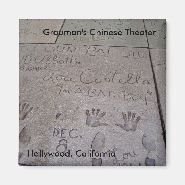 Imã Magnet do Teatro Chinês do Grauman (Frente)