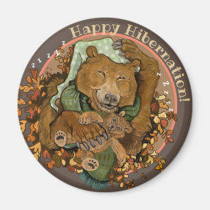 Imã Magnet do Urso do Fofinho de Hibernação