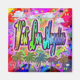 Imã Magnet do West Los Angeles Vista Express