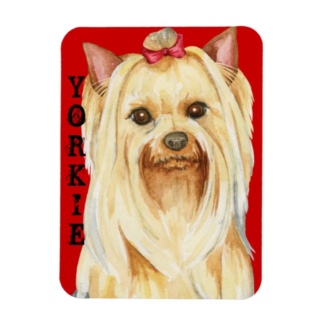 Ímã Magnet do Yorkie Color Block (Vertical)
