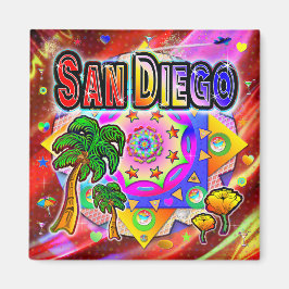 Imã Magnet dos Amigos Tropicais de San Diego