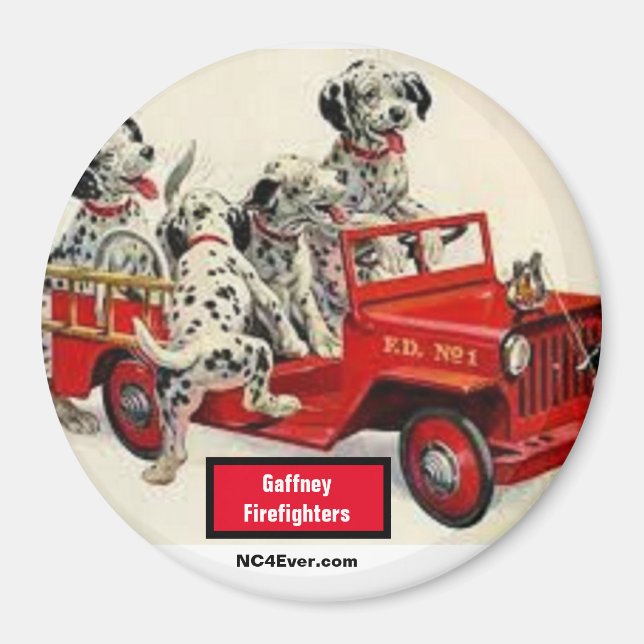 Imã Magnet dos Bombeiros de Gaffney (Frente)
