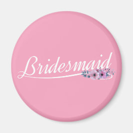 Imã Magnet Elegante De Caligrafia De Bridesmaid