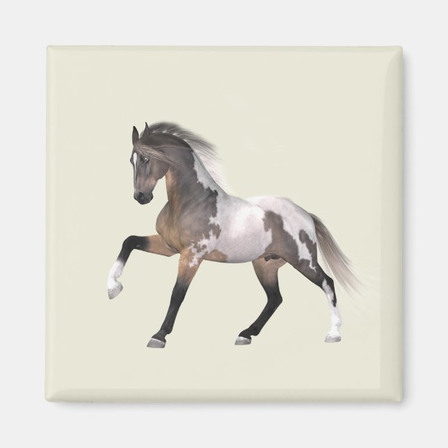 Imã Magnet em Execução de Cavalo de Tinta (Frente)