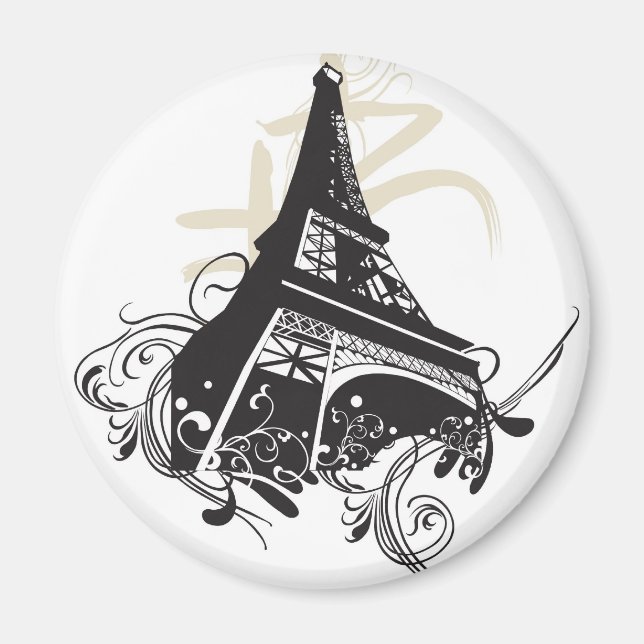 Imã Magnet em torre Eiffel (Frente)