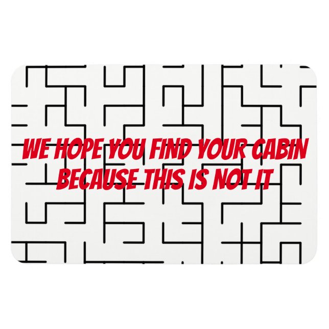 Ímã Magnet Engraçado - Encontre sua cabine (Horizontal)