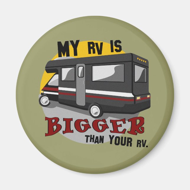 Imã Magnet Engraçado para acampamento RV (Frente)