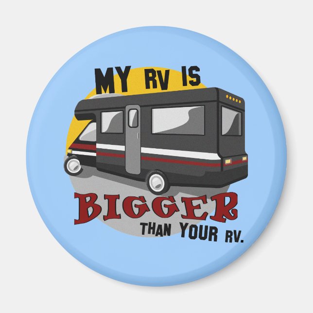 Imã Magnet Engraçado para acampamento RV (Frente)