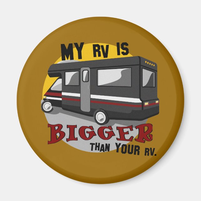 Imã Magnet Engraçado para acampamento RV (Frente)