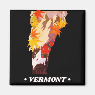 Imã Magnet Estadual Vintage Vermont
