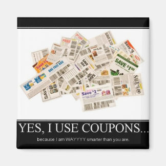 Imã Magnet - Eu uso cupons porque sou muito mais intel